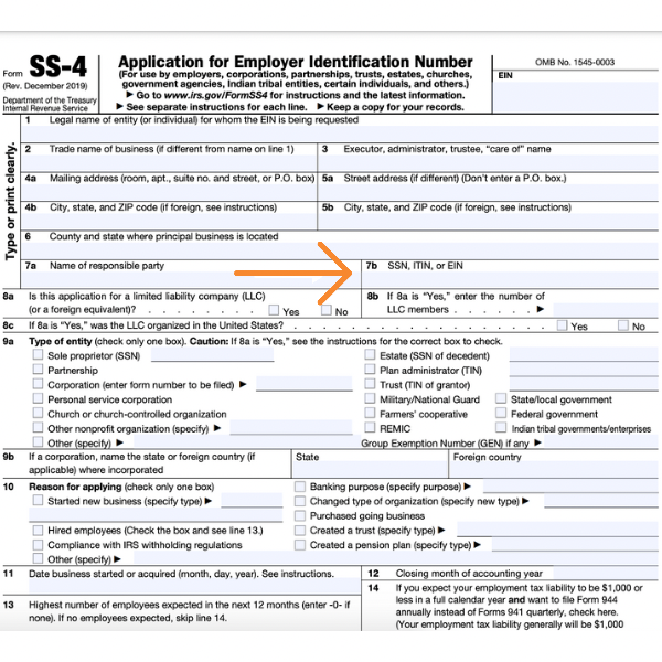 ss-4 form