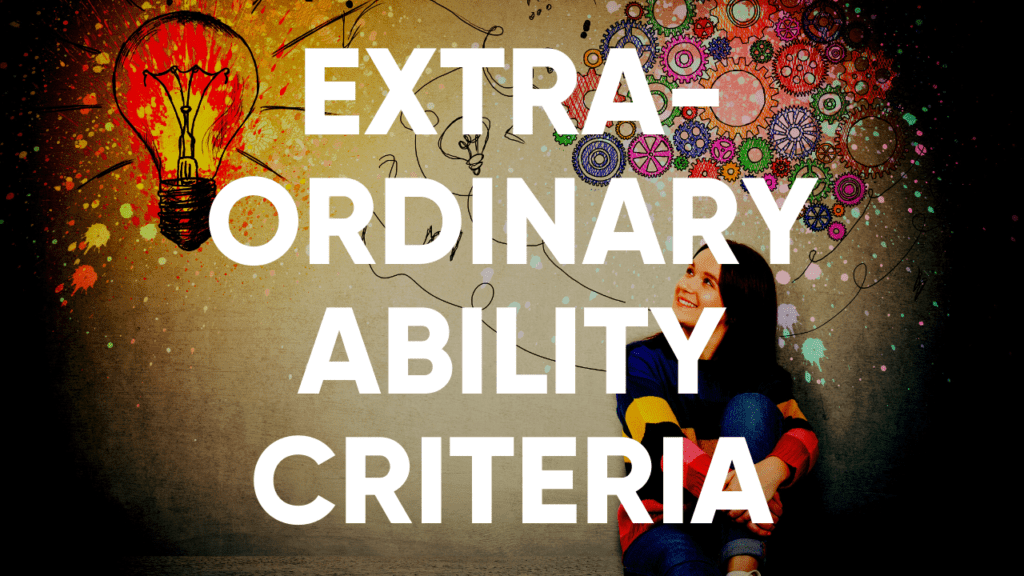 extraordinary ability criteria