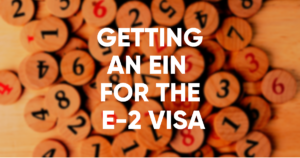 ein for the e-2 visa
